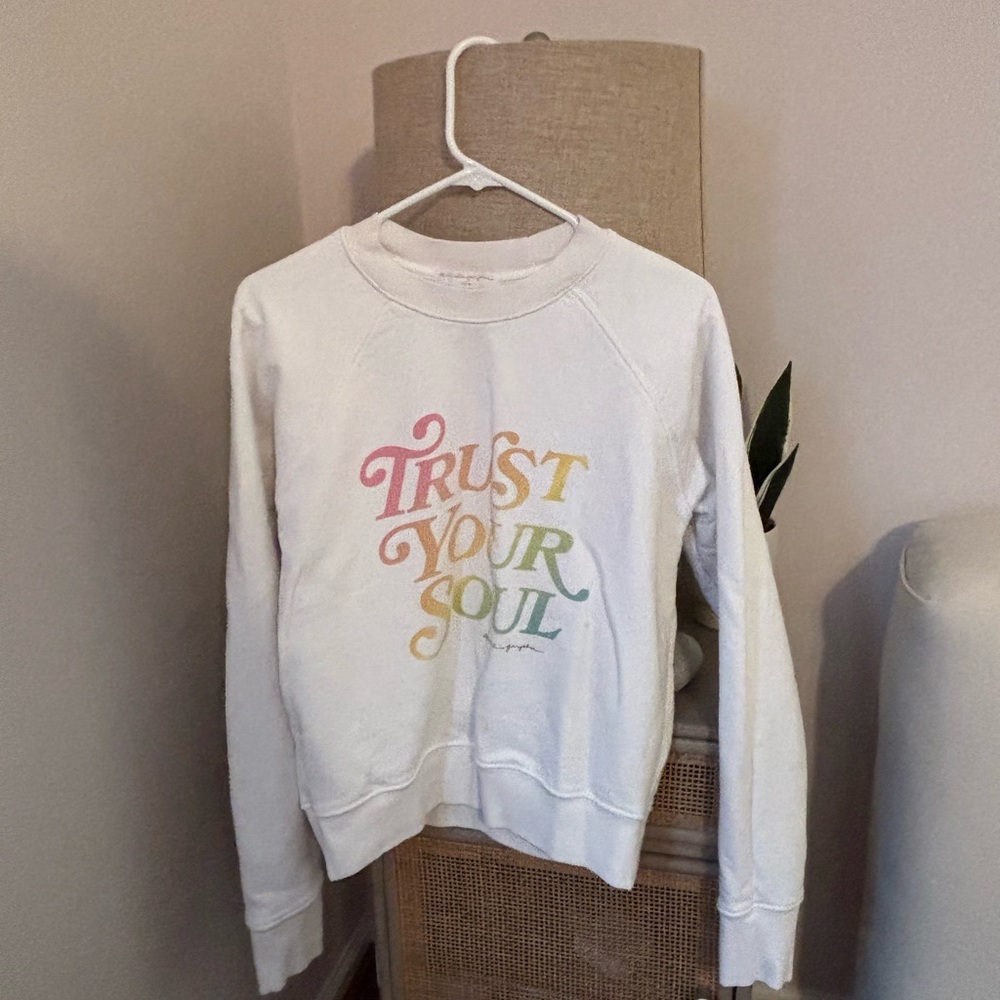 Spiritual Gangster White Trust Your Soul Sweater